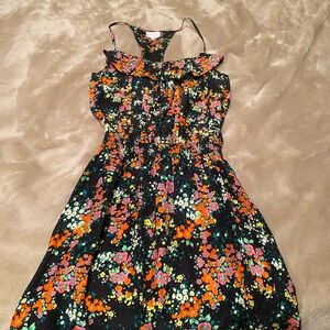 Parker Silk Printed Racerback Dress